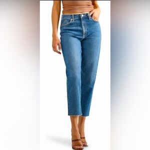 NWT Women's Shea High Rise Straight Ankle Jean Color Blue Size 6